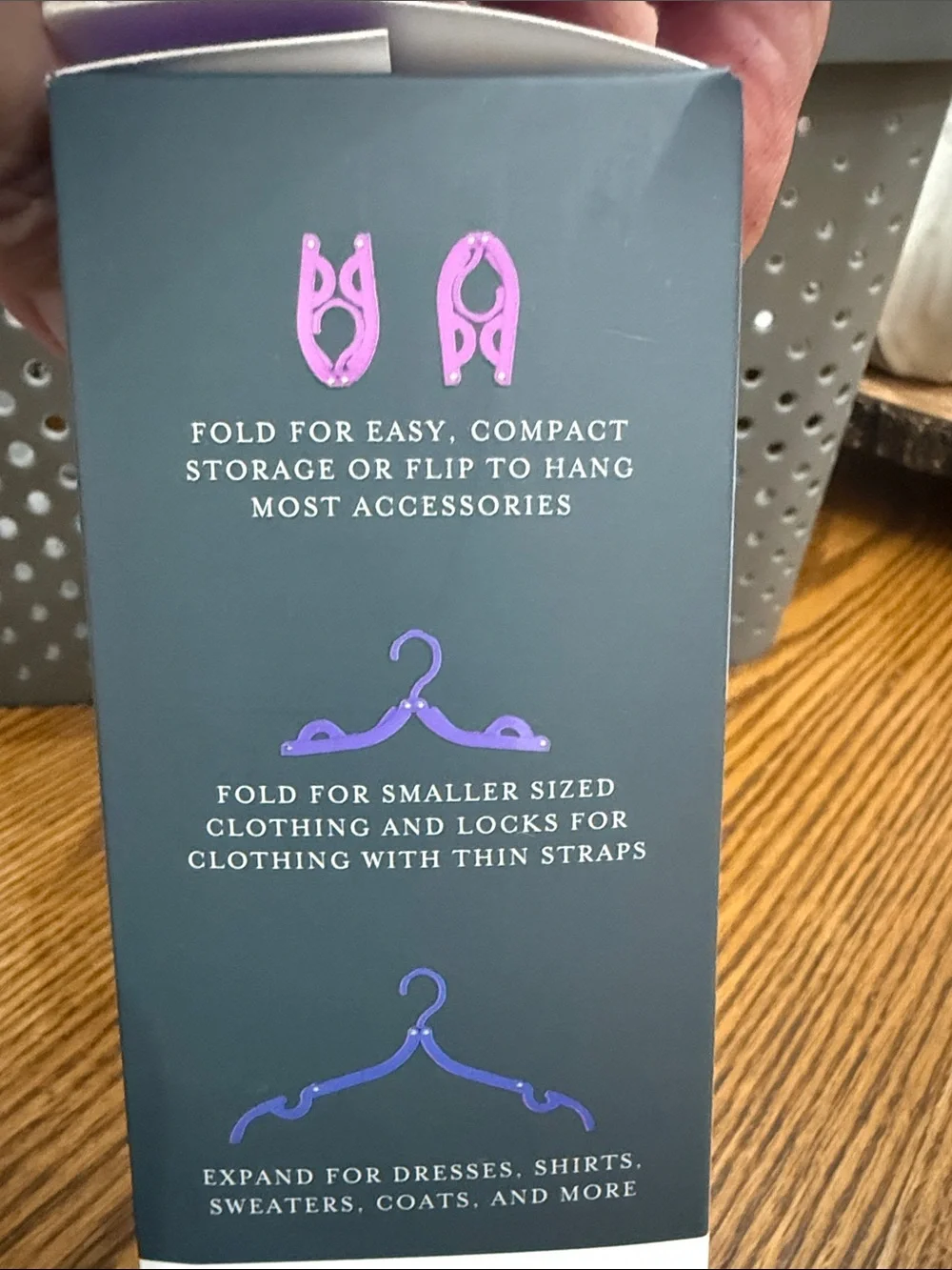 Core Home Foldable Travel Hangers - Purple & Pink, 10 Pack New in Box